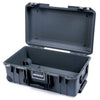 Pelican 1535 Air Case, Charcoal with Black Handles, TSA Locking Latches & Trolley None (Case Only) ColorCase 015350-0000-520-L10-110