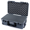 Pelican 1535 Air Case, Charcoal with Black Handles, TSA Locking Latches & Trolley Pick & Pluck Foam with Convolute Lid Foam ColorCase 015350-0001-520-L10-110