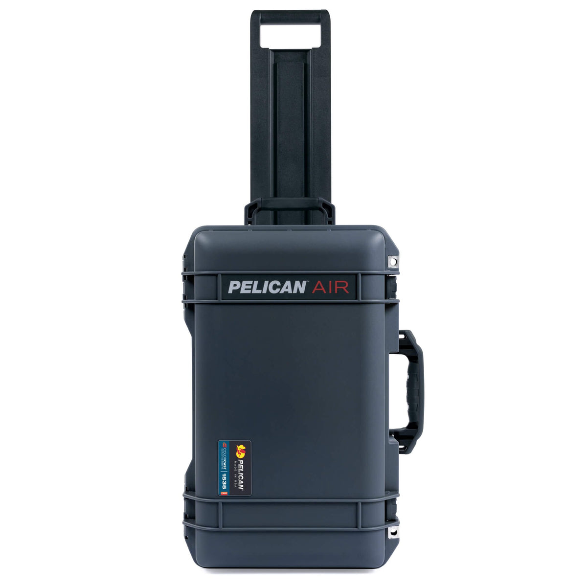 Pelican 1535 Air Case, Charcoal with Black Handles, TSA Locking Latches &amp; Trolley ColorCase 