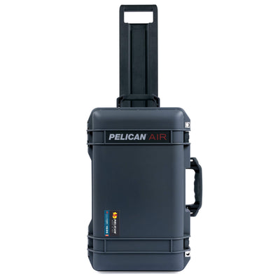 Pelican 1535 Air Case, Charcoal with Black Handles, Push-Button Latches & Trolley ColorCase