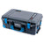 Pelican 1535 Air Case, Charcoal with Blue Handles, Push-Button Latches & Trolley ColorCase 