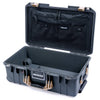 Pelican 1535 Air Case, Charcoal with Desert Tan Handles & Latches Combo-Pouch Lid Organizer Only ColorCase 015350-0300-520-310