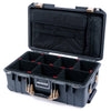 Pelican 1535 Air Case, Charcoal with Desert Tan Handles & Latches TrekPak Divider System with Computer Pouch ColorCase 015350-0220-520-310