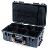 Pelican 1535 Air Case, Charcoal with Desert Tan Handles & Latches TrekPak Divider System with Computer Pouch ColorCase 015350-0220-520-311