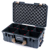 Pelican 1535 Air Case, Charcoal with Desert Tan Handles & Latches TrekPak Divider System with Convoluted Lid Foam ColorCase 015350-0020-520-311