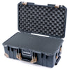 Pelican 1535 Air Case, Charcoal with Desert Tan Handles, Latches & Trolley Pick & Pluck Foam with Convoluted Lid Foam ColorCase 015350-0001-520-311-310