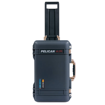 Pelican 1535 Air Case, Charcoal with Desert Tan Handles, Latches & Trolley ColorCase