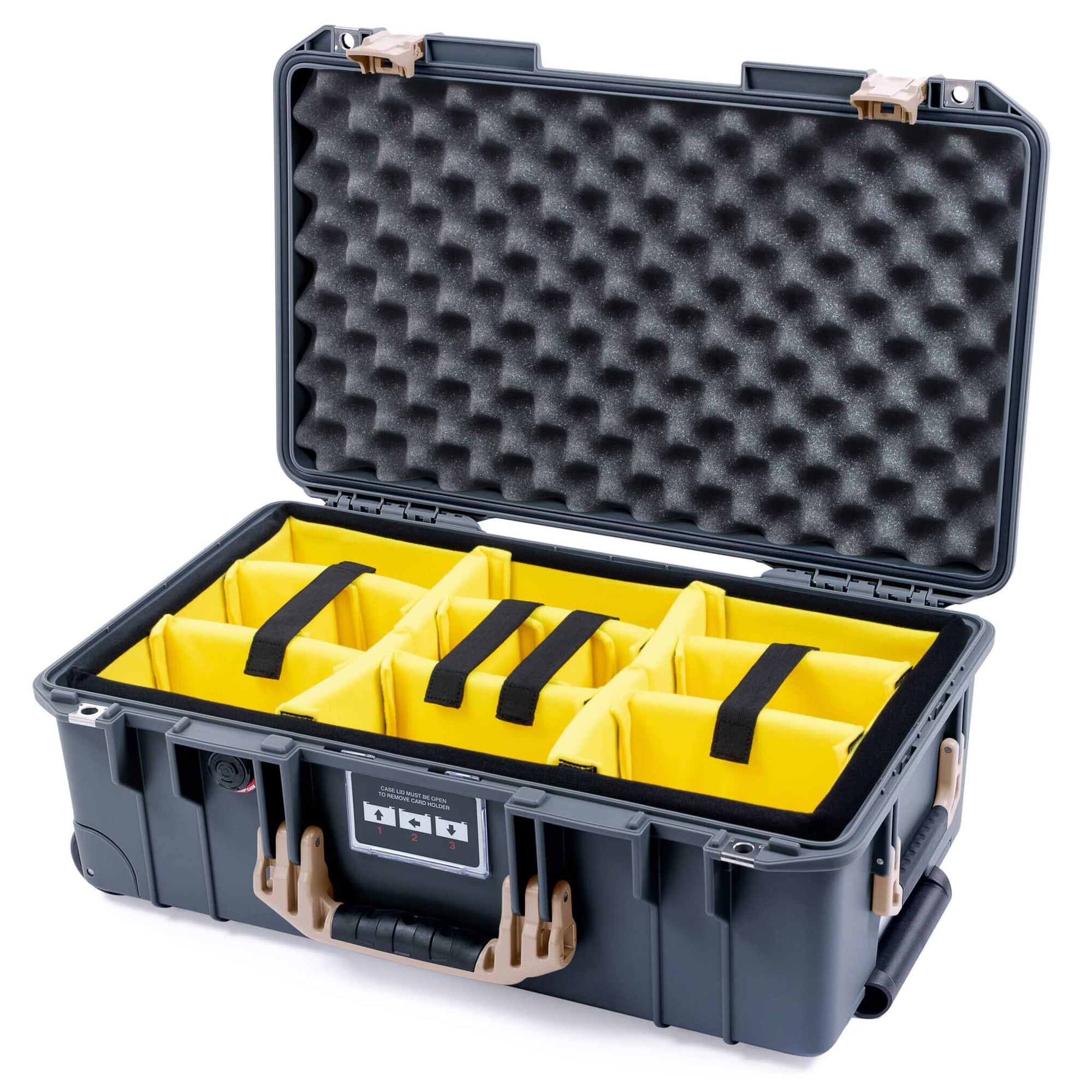 Pelican 1535 Air Carry-on Case - Charcoal & Desert Tan - ColorCase