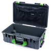 Pelican 1535 Air Case, Charcoal with Lime Green Handles & Latches Combo-Pouch Lid Organizer Only ColorCase 015350-0300-520-301