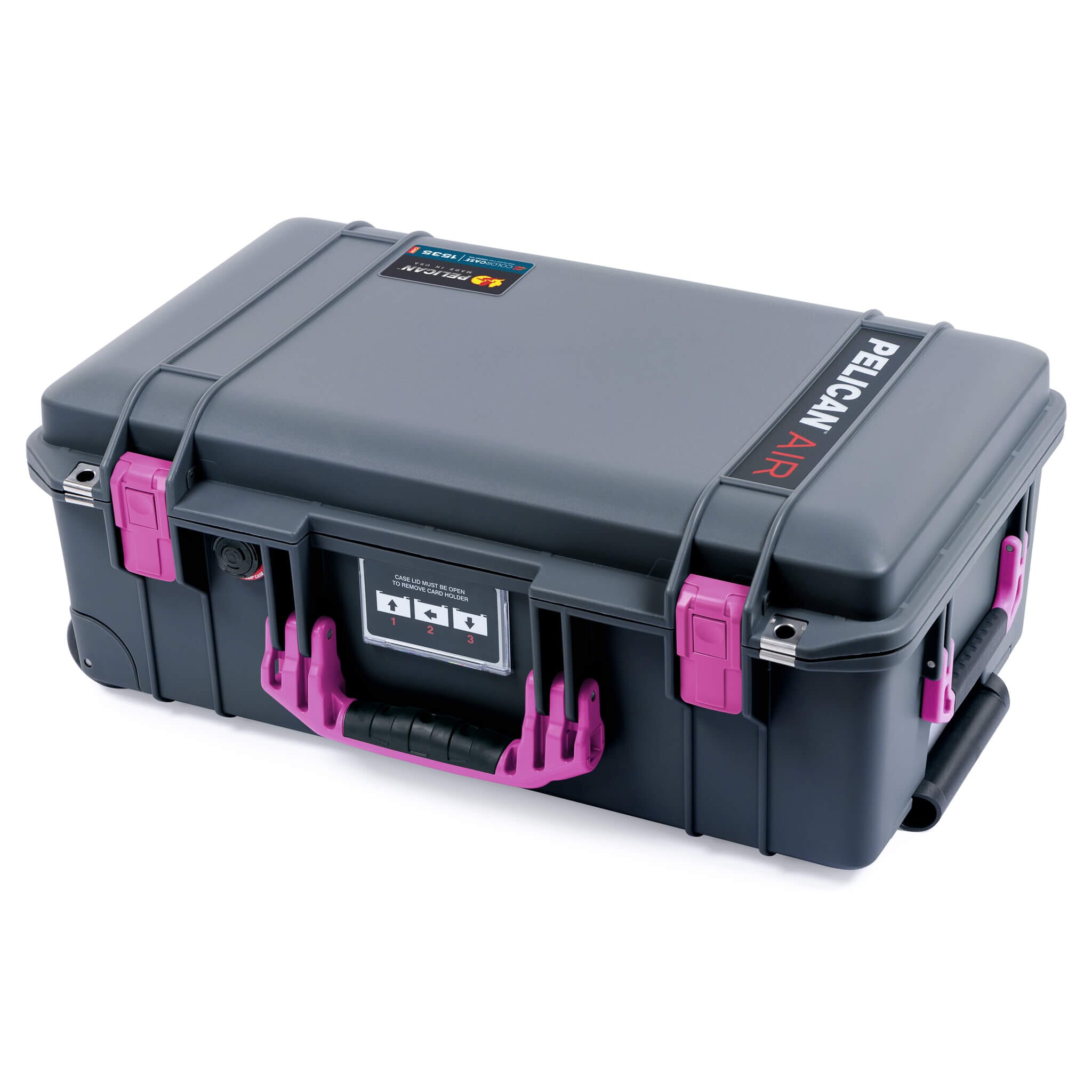 Charcoal & Magenta Pelican 1535 Air Carry-on Case - ColorCase