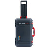 Pelican 1535 Air Case, Charcoal with Red Handles, Push-Button Latches & Trolley ColorCase