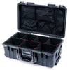Pelican 1535 Air Case, Charcoal with Silver Handles & Push-Button Latches TrekPak Divider System with Mesh Lid Organizer ColorCase 015350-0120-520-180