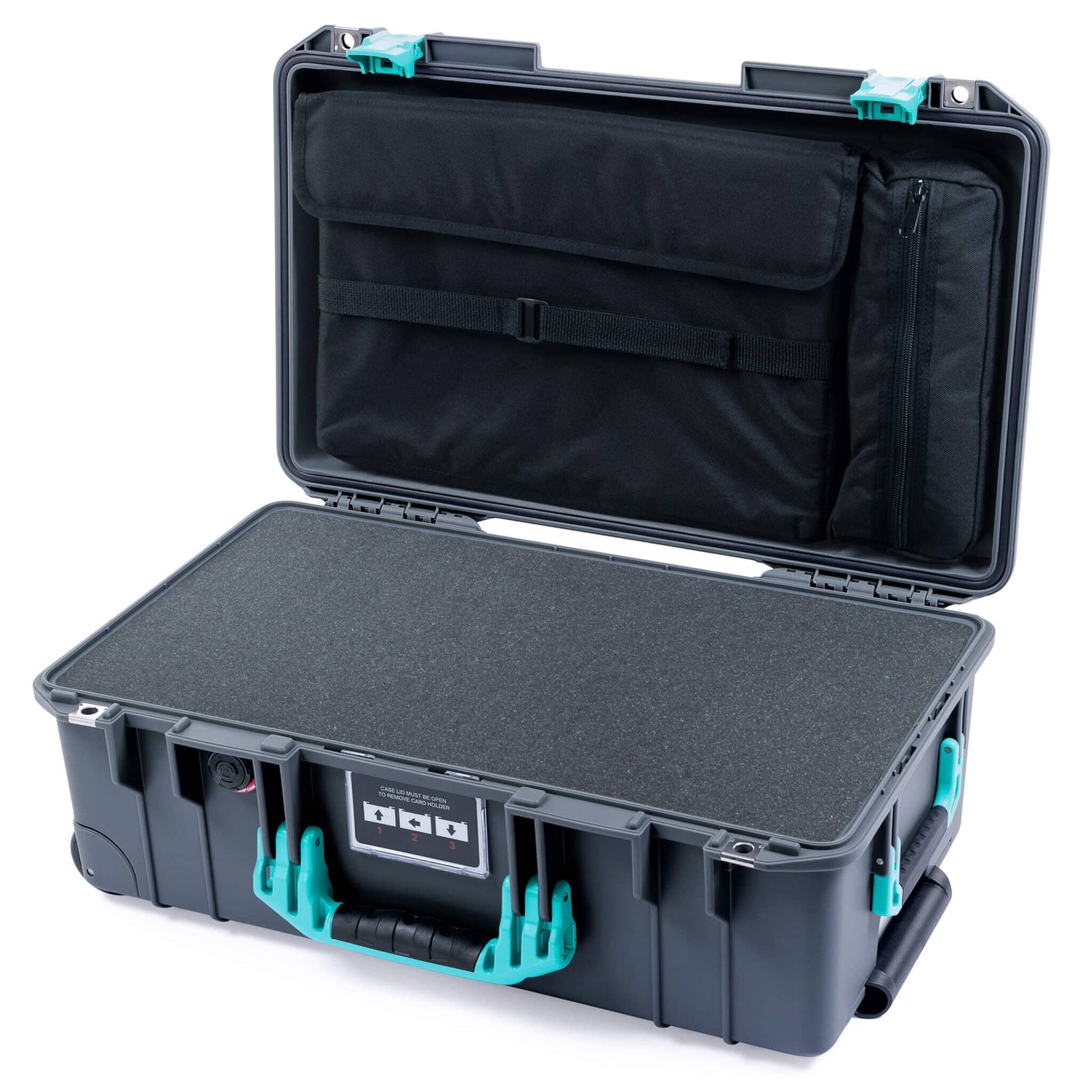 Pelican 1535 Air Carry-on Case - Charcoal & Teal