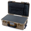 Pelican 1535 Air Case, Dark Desert Dirt with Black Handles & TSA Locking Latches ColorCase