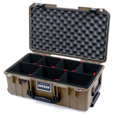 Pelican 1535 Air Case, Dark Desert Dirt with Black Handles & TSA Locking Latches ColorCase