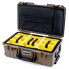 Pelican 1535 Air Case, Dark Desert Dirt with Black Handles & TSA Locking Latches ColorCase
