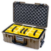 Pelican 1535 Air Case, Dark Desert Dirt with Black Handles & TSA Locking Latches ColorCase