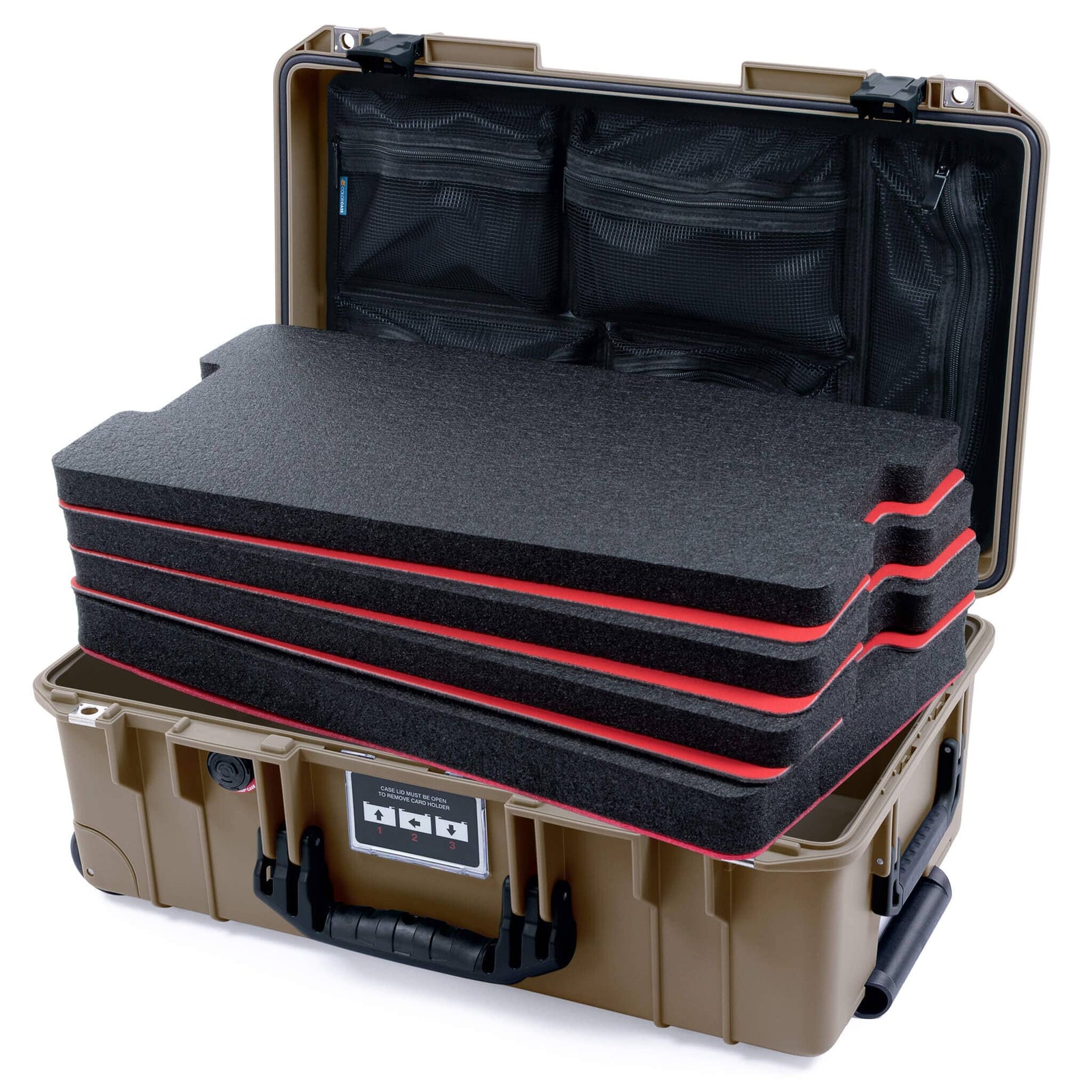 Pelican 1535 Air Case, Dark Desert Dirt with Black Handles & Latches ColorCase 