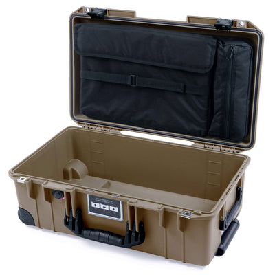Pelican 1535 Air Case, Dark Desert Dirt with Black Handles, Latches & Trolley ColorCase