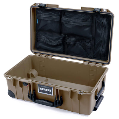 Pelican 1535 Air Case, Dark Desert Dirt with Black Handles, Latches & Trolley ColorCase