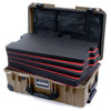 Pelican 1535 Air Case, Dark Desert Dirt with Black Handles, Latches & Trolley ColorCase