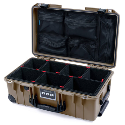 Pelican 1535 Air Case, Dark Desert Dirt with Black Handles, Latches & Trolley ColorCase