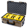 Pelican 1535 Air Case, Dark Desert Dirt with Black Handles, Latches & Trolley ColorCase