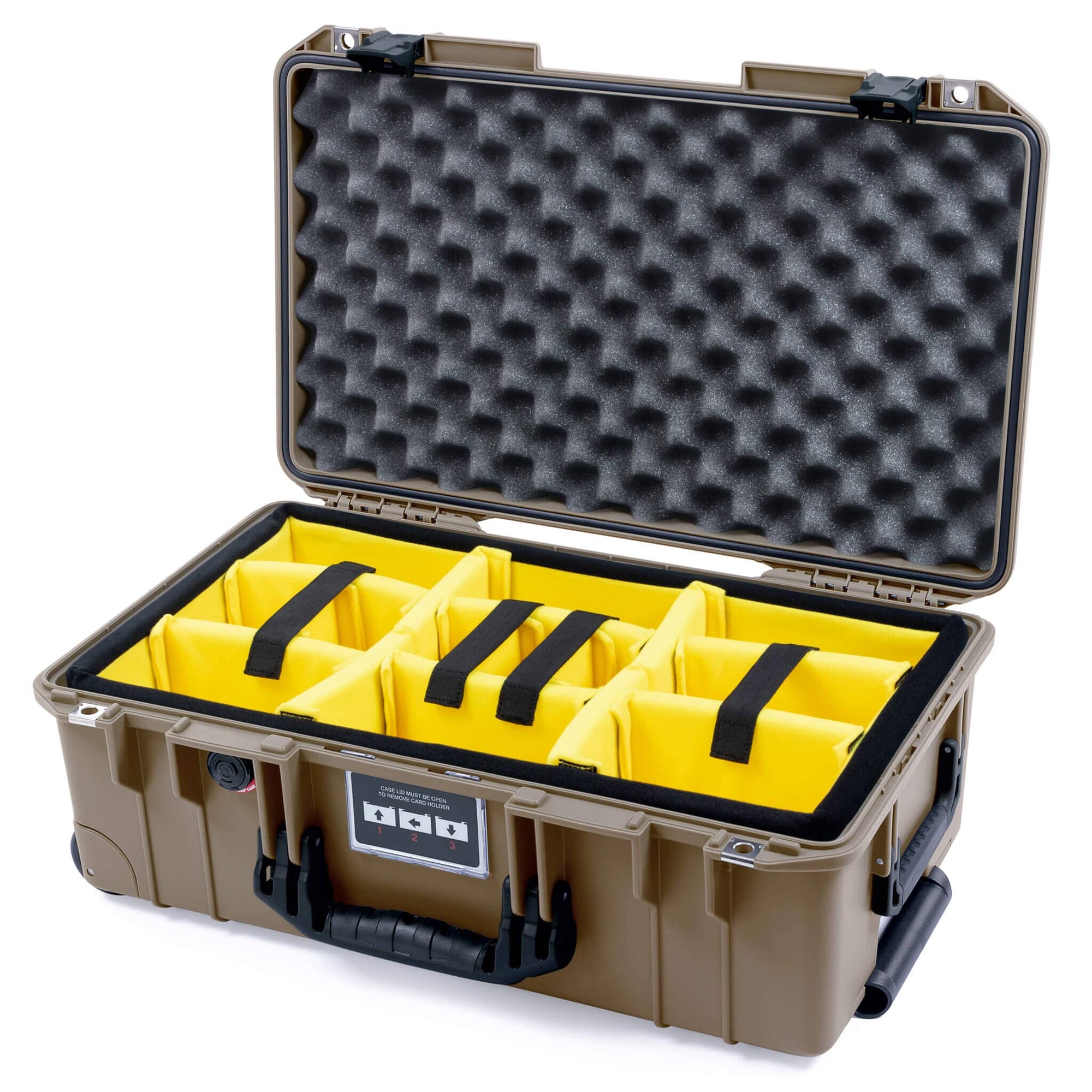 Pelican 1535 Air Case, Dark Desert Dirt with Black Handles & Latches ColorCase