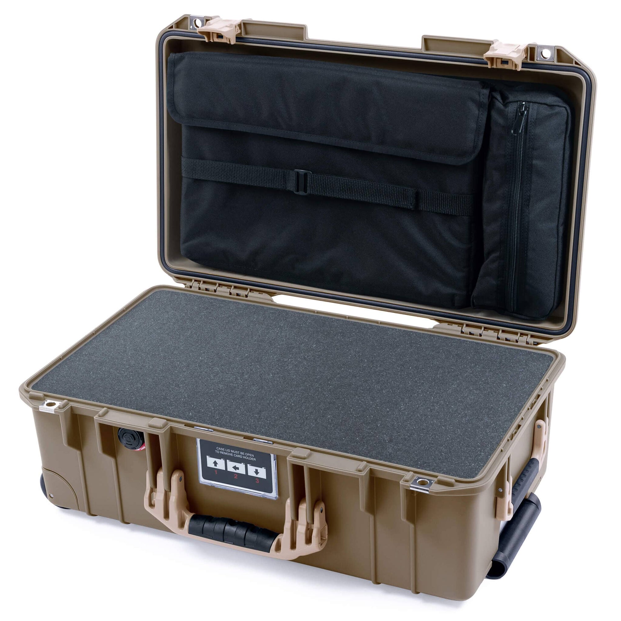 Pelican 1535 Air Case, Dark Desert Dirt with Desert Tan Handles & Latches ColorCase