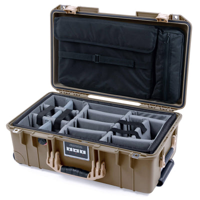 Pelican 1535 Air Case, Dark Desert Dirt with Desert Tan Handles & Latches ColorCase