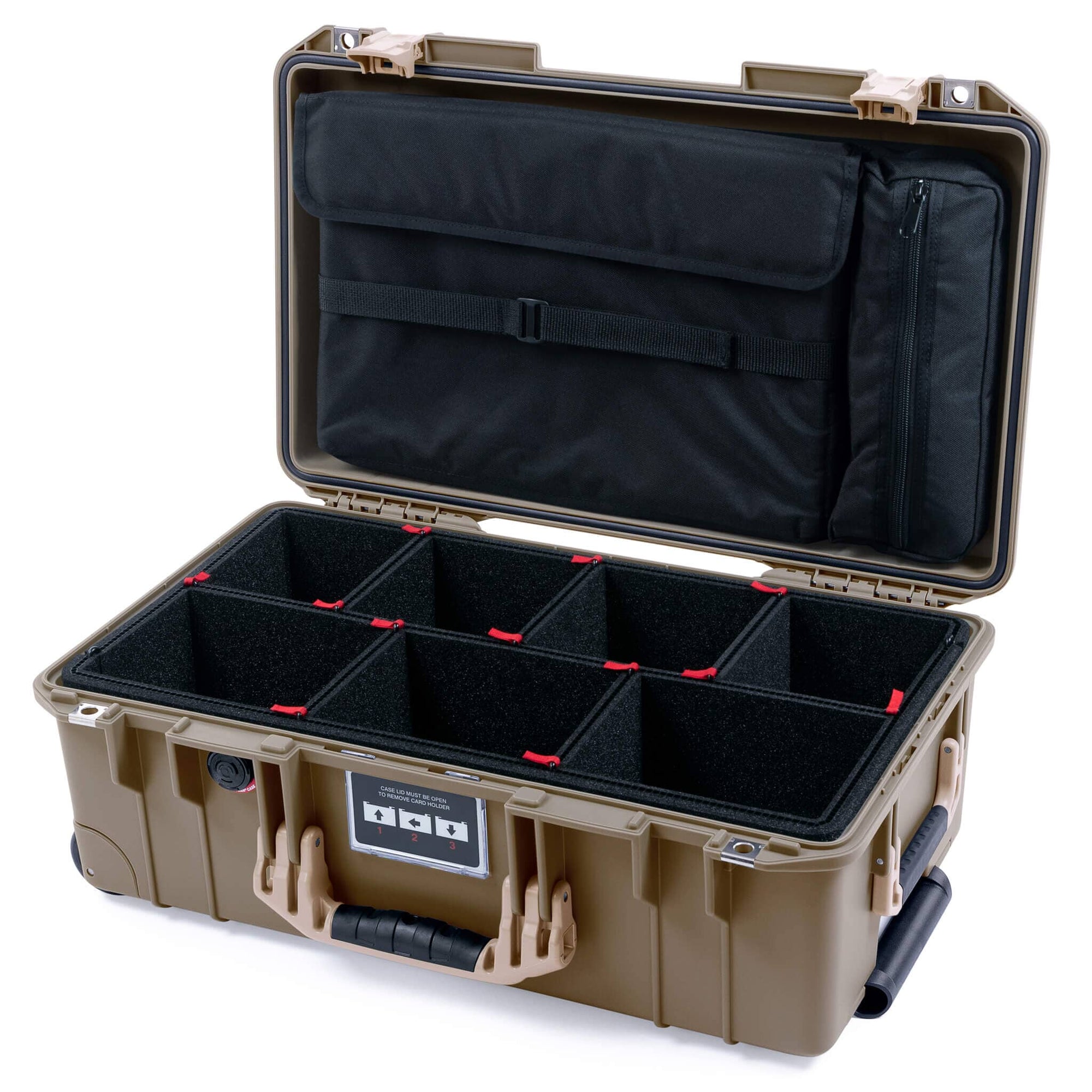 Pelican 1535 Air Case, Dark Desert Dirt with Desert Tan Handles & Latches ColorCase