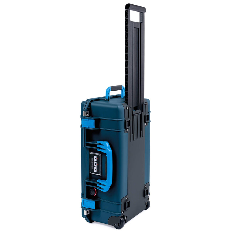 Pelican 1535 Air Case, Deep Pacific with Blue Handles & Latches ColorCase 