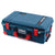 Pelican 1535 Air Case, Deep Pacific with Red Handles, Push-Button Latches & Trolley ColorCase 