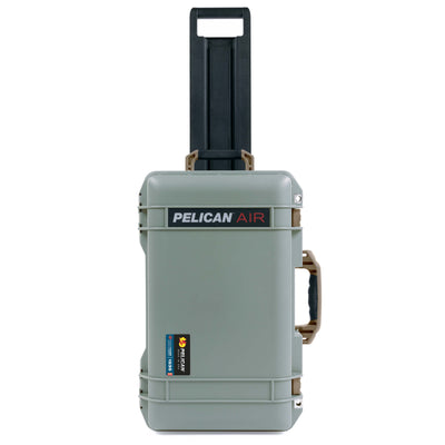 Pelican 1535 Air Case, Sage with Dark Desert Dirt Handles, Latches & Trolley ColorCase