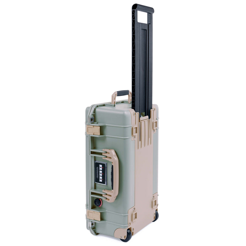 Pelican 1535 Air Case, Sage with Desert Tan Handles, Latches & Trolley ColorCase 