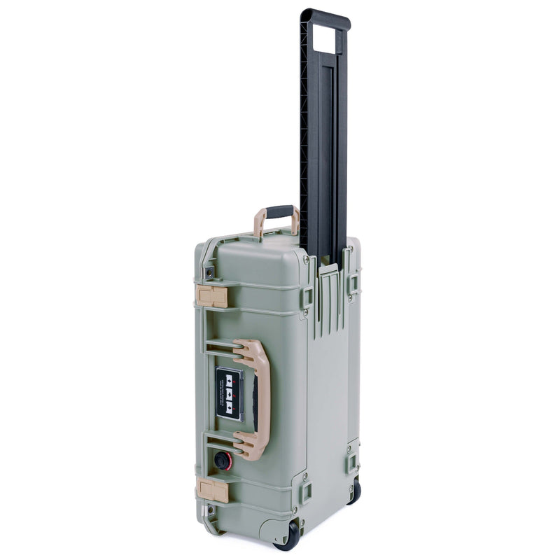 Pelican 1535 Air Case, Sage with Desert Tan Handles & Latches ColorCase 