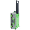 Pelican 1535 Air Case, Sage with Lime Green Handles, Latches & Trolley ColorCase