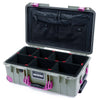 Pelican 1535 Air Case, Sage with Magenta Handles, Latches & Trolley ColorCase