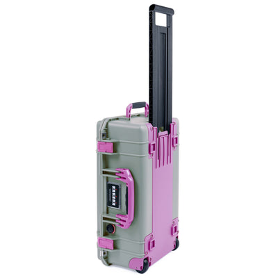 Pelican 1535 Air Case, Sage with Magenta Handles, Latches & Trolley ColorCase