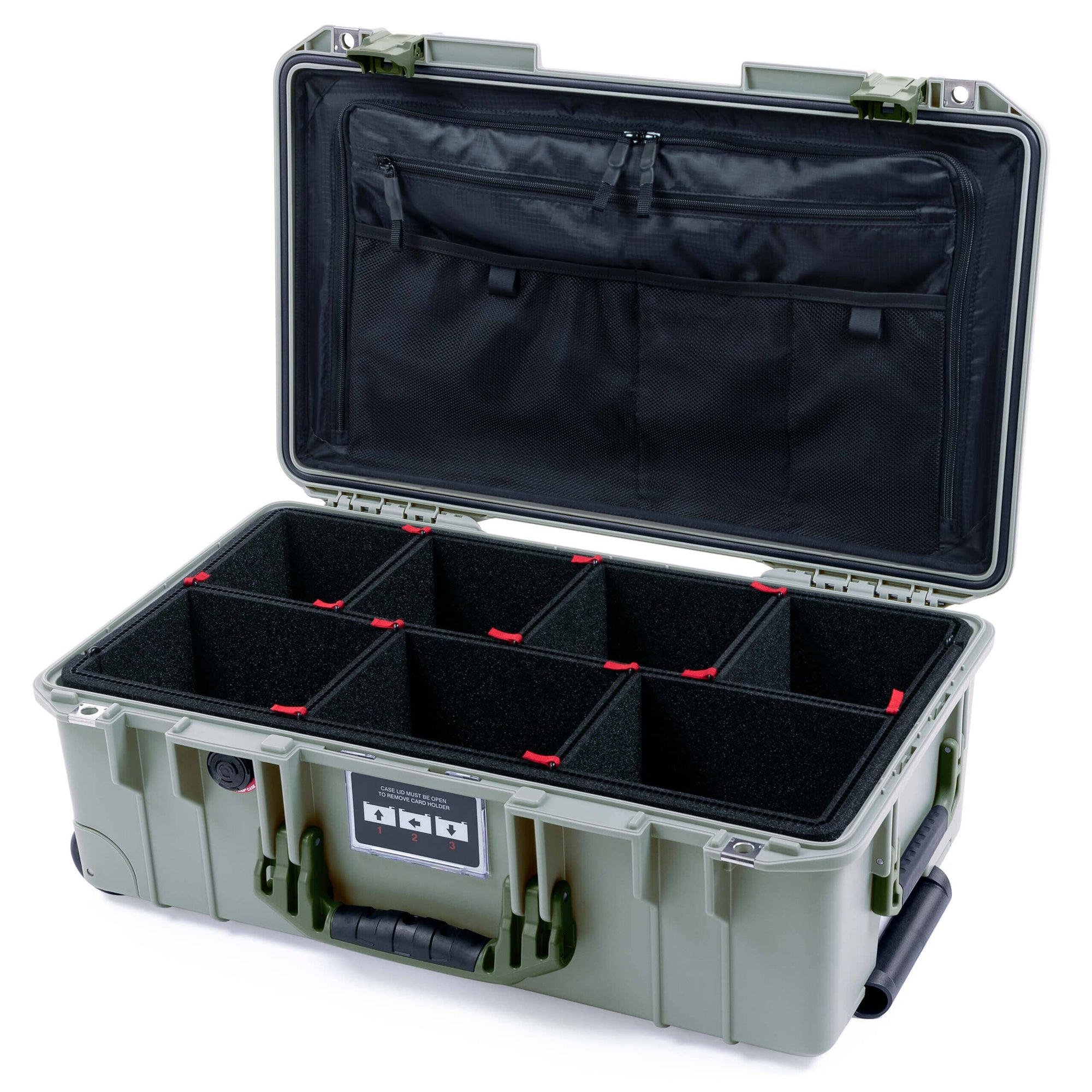 Pelican 1535 Air Case, Sage with OD Green Handles & Latches ColorCase