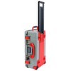Pelican 1535 Air Case, Sage with Red Handles, Latches & Trolley ColorCase