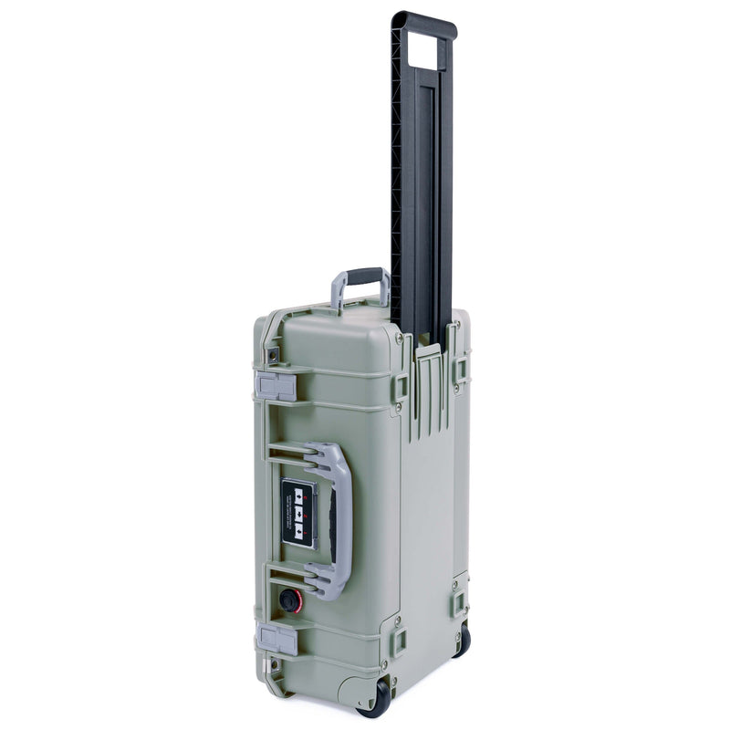 Pelican 1535 Air Case, Sage with Silver Handles & Latches ColorCase 