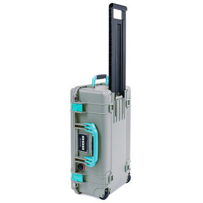 Pelican 1535 Air Case, Sage with Teal Handles & Latches ColorCase
