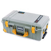 Pelican 1535 Air Case, Sage with Yellow Handles, Latches & Trolley ColorCase