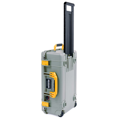 Pelican 1535 Air Case, Sage with Yellow Handles & Latches ColorCase