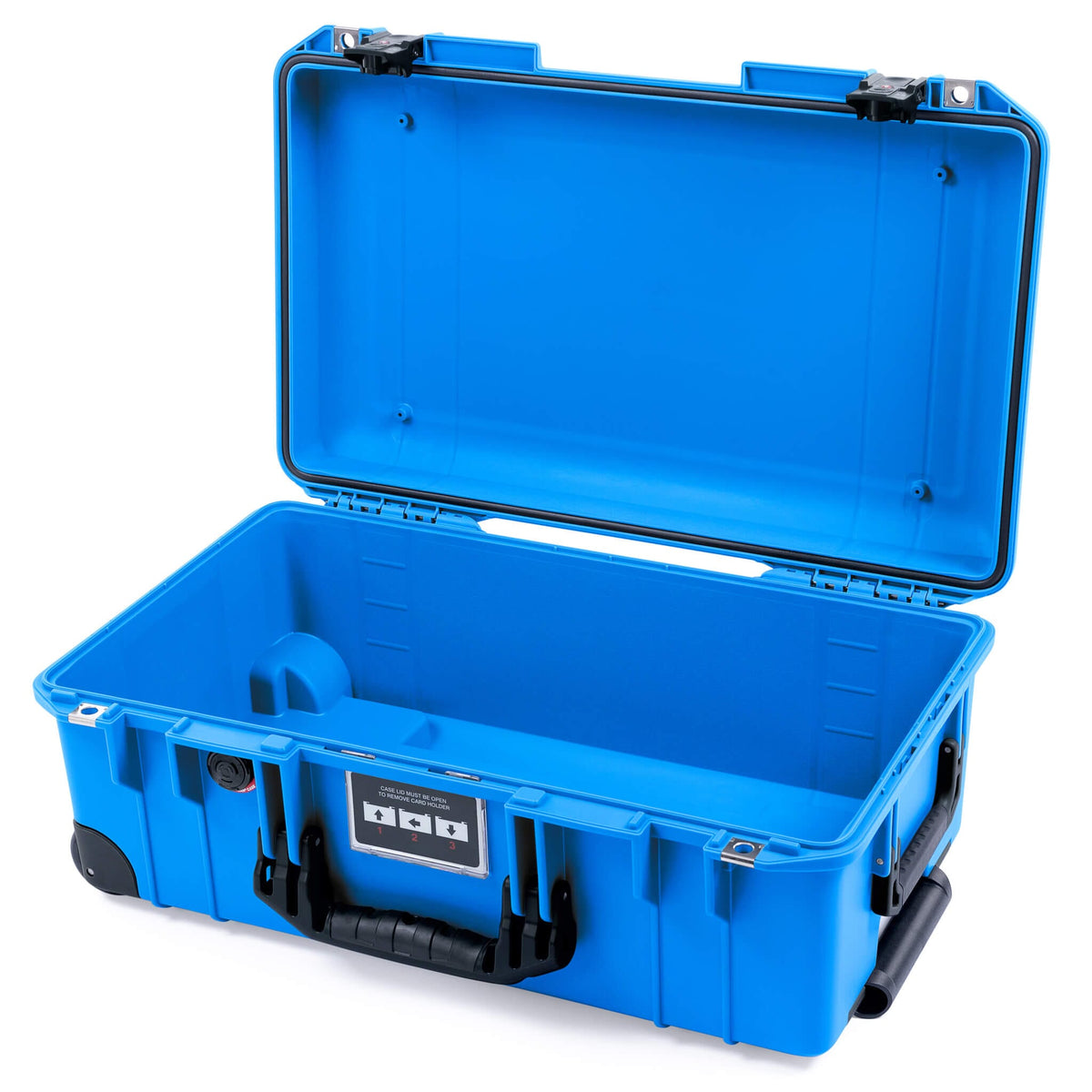 Pelican 1535 Air Case, Electric Blue with Black Handles, TSA Locking Latches &amp; Trolley None (Case Only) ColorCase 015350-0000-120-L10-110