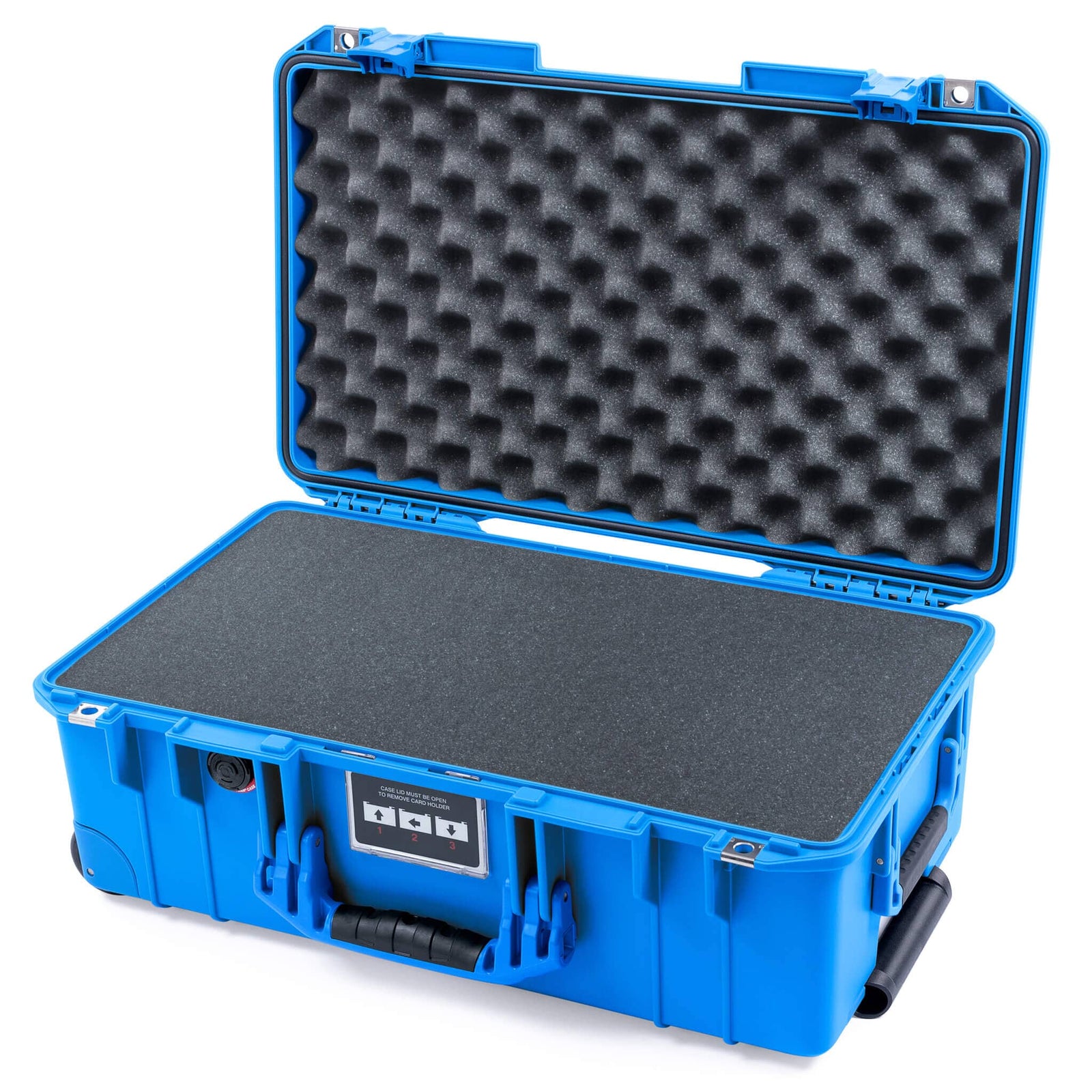Pelican 1535 Air Case, Electric Blue Pick & Pluck Foam with Convoluted Lid Foam ColorCase 015350-0001-120-121