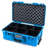 Pelican 1535 Air Case, Electric Blue TrekPak Divider System with Convolute Lid Foam ColorCase 015350-0020-120-121