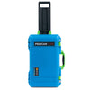 Pelican 1535 Air Case, Electric Blue with Lime Green Handles, Latches & Trolley ColorCase
