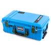 Pelican 1535 Air Case, Electric Blue with OD Green Handles & Latches ColorCase